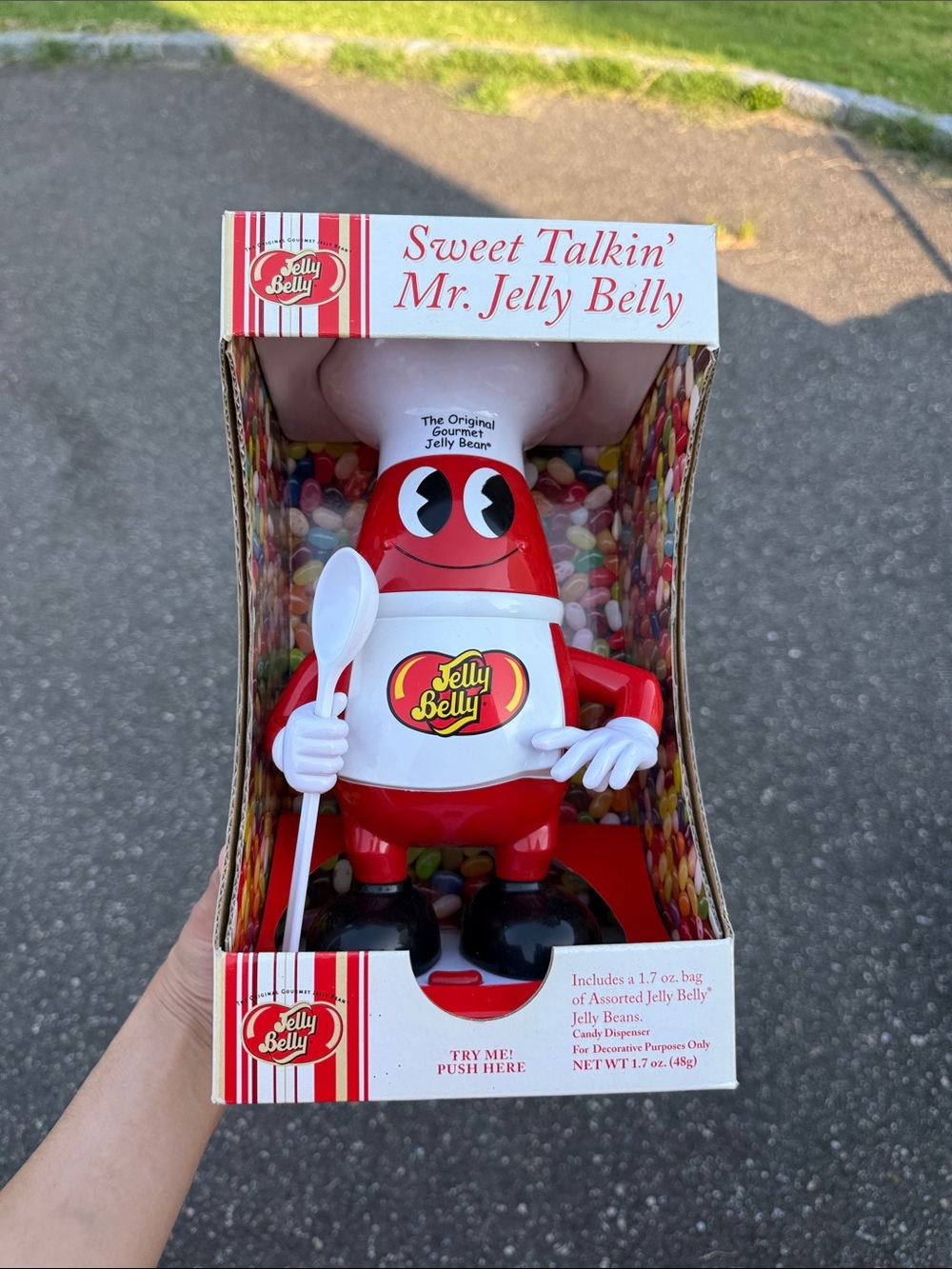 Sweet Talkin' Mr. Jelly Belly Red Candy Dispenser